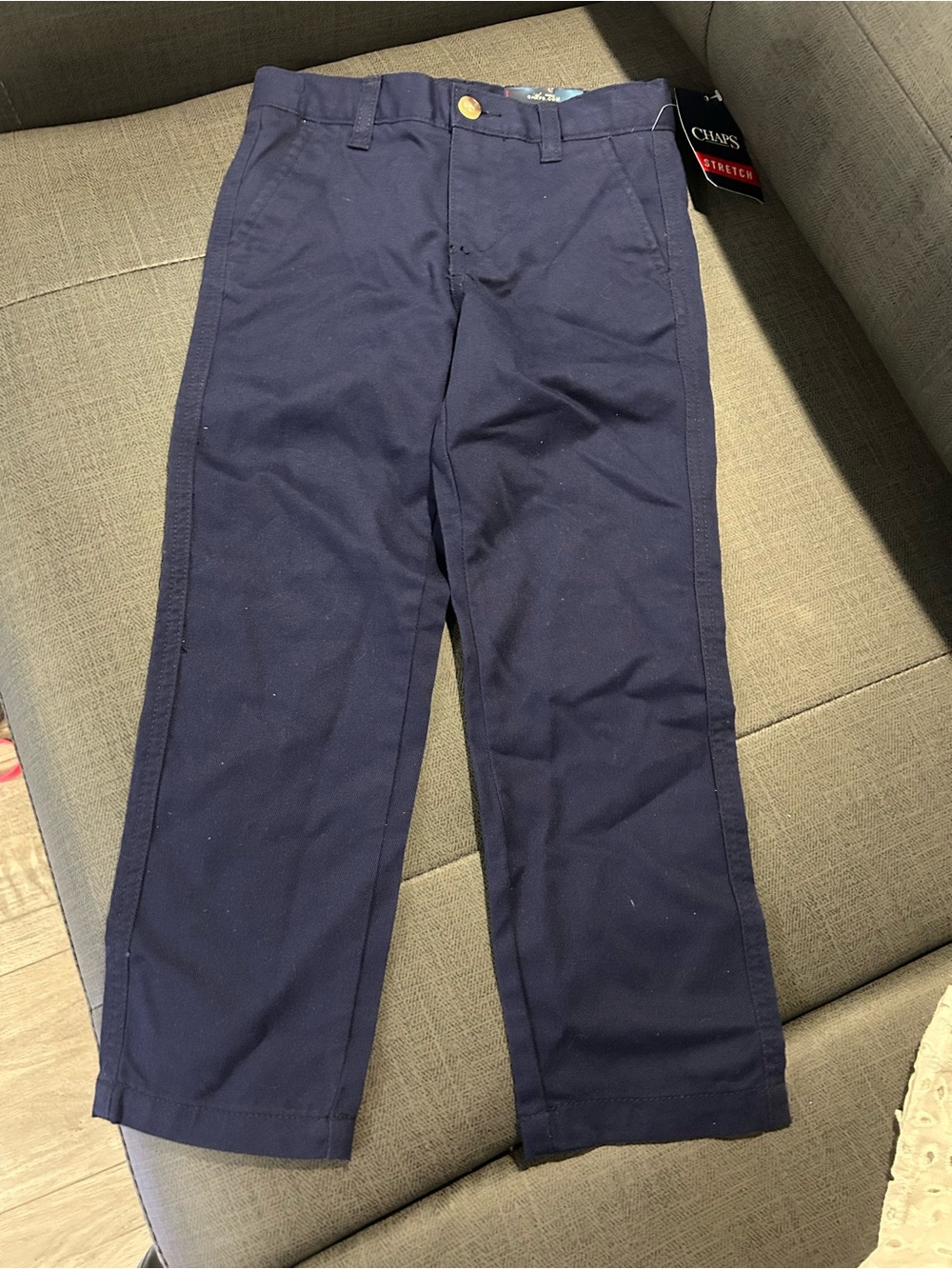 Chaps Men's Navy Stretch Chinos